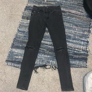 Black ripped jeans medium size